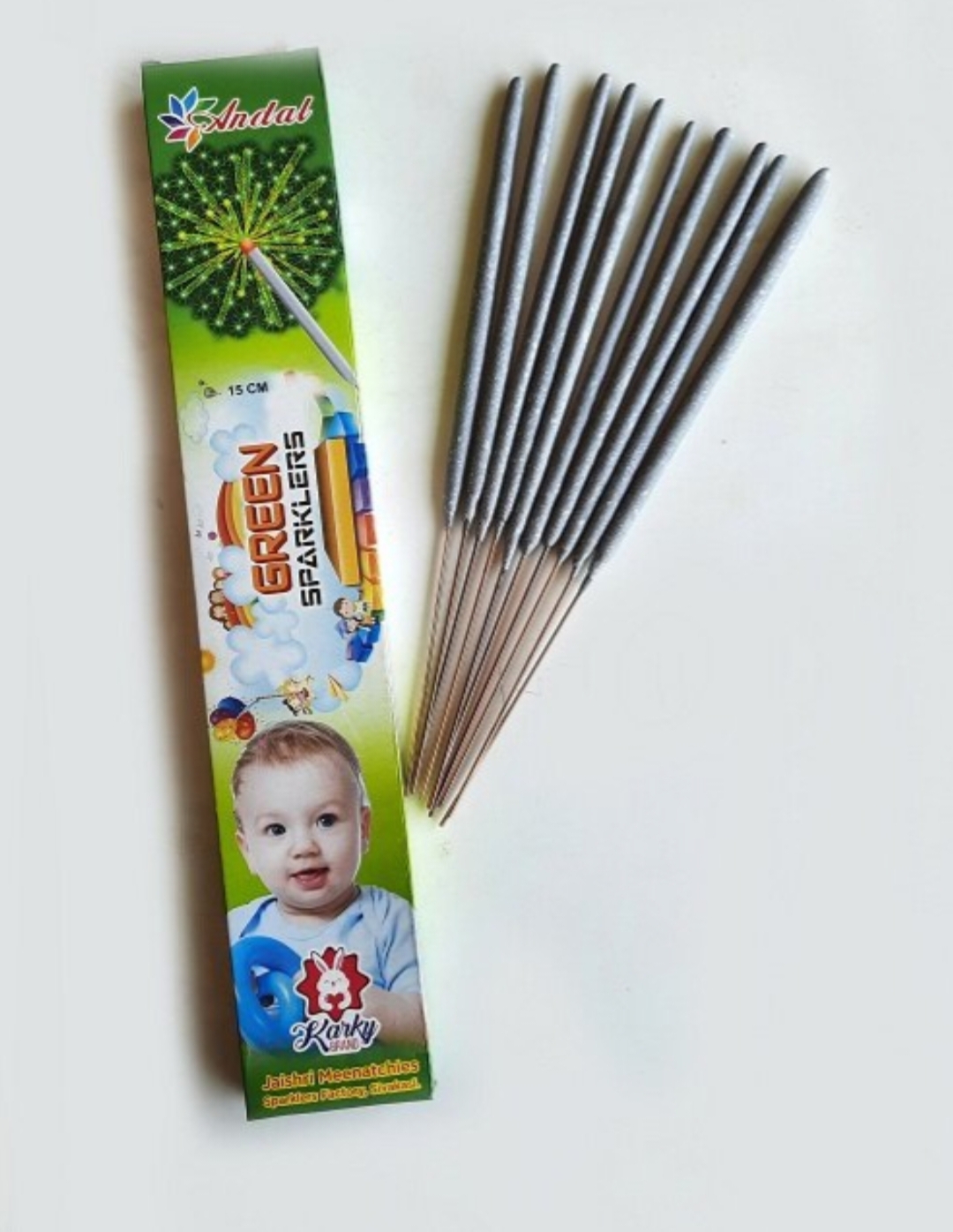 15 CM GREEN (1 BOX = 10 PCS)